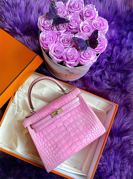 My Pink Designer Bag Collection 